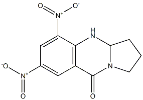 1,2,3,3a-Tetrahydro-5,7-dinitropyrrolo[2,1-b]quinazolin-9(4H)-one Structure