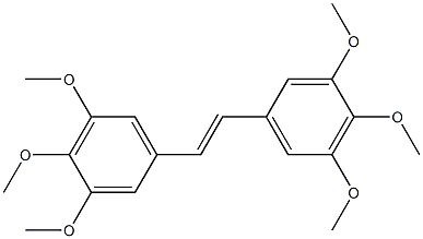 (E)-3,3',4,4',5,5'-Hexamethoxystilbene 구조식 이미지