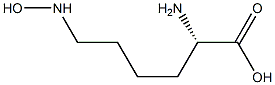 N6-Hydroxy-L-lysine 구조식 이미지