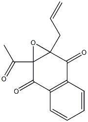 2-Acetyl-3-allyl-2,3-epoxy-1,2,3,4-tetrahydronaphthalene-1,4-dione Structure