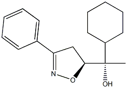 (5S)-3-Phenyl-5-[(1S)-1-cyclohexyl-1-hydroxyethyl]-2-isoxazoline 구조식 이미지