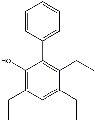 3,4,6-Triethyl-2-phenylphenol Structure