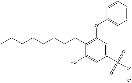 5-Hydroxy-6-octyl[oxybisbenzene]-3-sulfonic acid potassium salt Structure