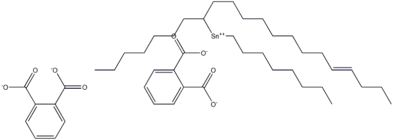 Bis[phthalic acid 1-(9-tridecenyl)]dioctyltin(IV) salt Structure