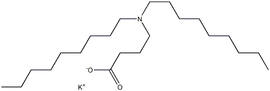 4-(Dinonylamino)butyric acid potassium salt Structure