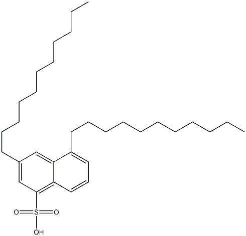 3,5-Diundecyl-1-naphthalenesulfonic acid Structure