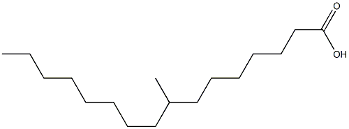 8-Methylhexadecanoic acid 구조식 이미지