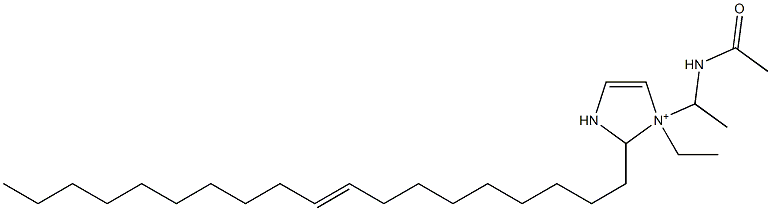 1-[1-(Acetylamino)ethyl]-1-ethyl-2-(9-nonadecenyl)-4-imidazoline-1-ium Structure