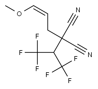 (Z)-2-Cyano-2-[1-(trifluoromethyl)-2,2,2-trifluoroethyl]-5-methoxy-4-pentenenitrile Structure