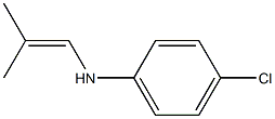 N-(4-Chlorophenyl)-2-methyl-1-propen-1-amine 구조식 이미지