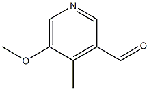 5-Methoxy-4-methylpyridine-3-carbaldehyde Structure