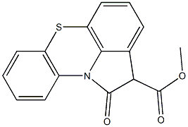 1,2-Dihydro-1-oxopyrrolo[3,2,1-kl]phenothiazine-2-carboxylic acid methyl ester 구조식 이미지