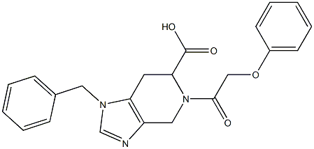 1-Benzyl-4,5,6,7-tetrahydro-5-phenoxyacetyl-1H-imidazo[4,5-c]pyridine-6-carboxylic acid Structure