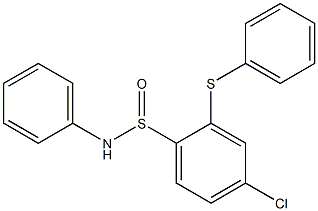 2-Phenylthio-N-phenyl-4-chlorobenzenesulfinamide Structure