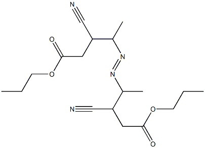 4,4'-Azobis(3-cyanovaleric acid)dipropyl ester Structure