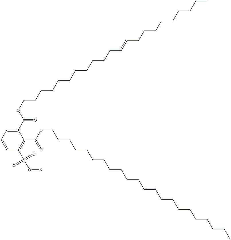 3-(Potassiosulfo)phthalic acid di(12-docosenyl) ester Structure