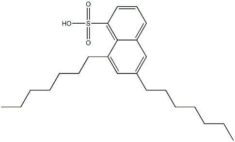 6,8-Diheptyl-1-naphthalenesulfonic acid 구조식 이미지