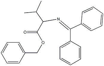 2-[(Diphenylmethylene)amino]-2-isopropylacetic acid benzyl ester Structure