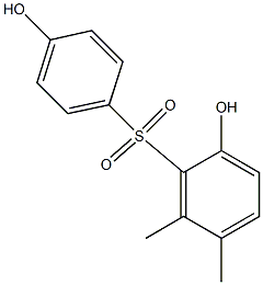2,4'-Dihydroxy-5,6-dimethyl[sulfonylbisbenzene] 구조식 이미지