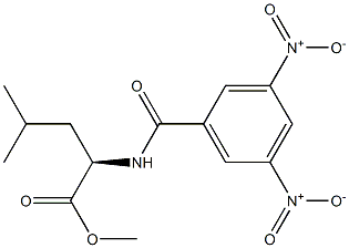 (2R)-2-[(3,5-Dinitrobenzoyl)amino]-4-methylpentanoic acid methyl ester 구조식 이미지