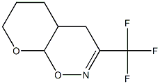 3-(Trifluoromethyl)-4a,5,6,7-tetrahydro-4H,8aH-pyrano[3,2-e]-1,2-oxazine Structure