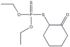 Dithiophosphoric acid O,O-diethyl S-(2-oxocyclohexyl) ester 구조식 이미지