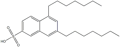 5,7-Diheptyl-2-naphthalenesulfonic acid Structure