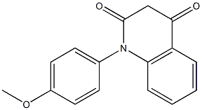 1-(4-Methoxyphenyl)quinoline-2,4(1H,3H)-dione 구조식 이미지