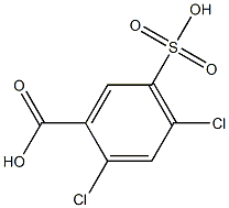 2,4-Dichloro-5-sulfobenzoic acid Structure