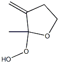 (Tetrahydro-2-methyl-3-methylenefuran)-2-yl hydroperoxide 구조식 이미지
