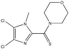 1-Methyl-4,5-dichloro-2-(morpholinocarbonothioyl)-1H-imidazole 구조식 이미지