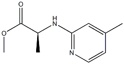 N-(4-Methyl-2-pyridyl)alanine methyl ester 구조식 이미지