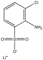 2-Amino-3-chlorobenzenesulfonic acid lithium salt Structure