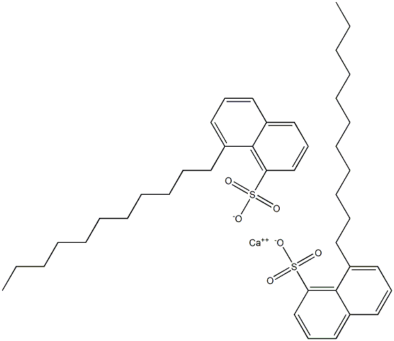 Bis(8-undecyl-1-naphthalenesulfonic acid)calcium salt Structure