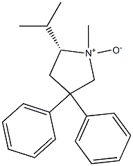 (5R)-3,3-Diphenyl-5-isopropyl-1-methylpyrrolidine 1-oxide 구조식 이미지