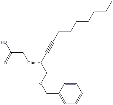 [[(R)-1-(Benzyloxymethyl)-2-decynyl]oxy]acetic acid Structure