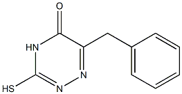 6-Benzyl-3-mercapto-1,2,4-triazine-5(4H)-one Structure