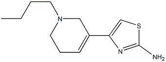 2-Amino-4-[(1-butyl-1,2,5,6-tetrahydropyridin)-3-yl]thiazole 구조식 이미지