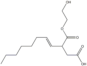 2-(1-Octenyl)succinic acid hydrogen 1-(2-hydroxyethyl) ester Structure