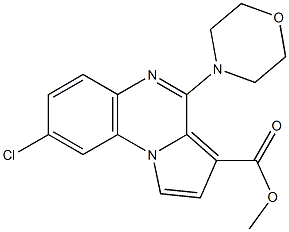 8-Chloro-4-morpholinopyrrolo[1,2-a]quinoxaline-3-carboxylic acid methyl ester Structure