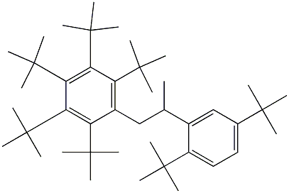 1-(Penta-tert-butylphenyl)-2-(2,5-di-tert-butylphenyl)propane Structure