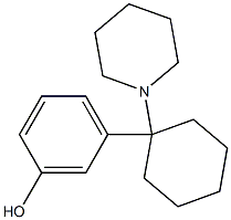 1-(Piperidin-1-yl)-1-(3-hydroxyphenyl)cyclohexane Structure