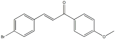 (E)-4-Bromo-4'-methoxychalcone 구조식 이미지