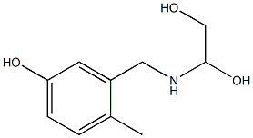 3-[(1,2-Dihydroxyethyl)aminomethyl]-4-methylphenol Structure