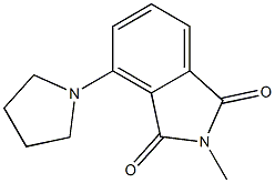 N-Methyl-3-(1-pyrrolidinyl)phthalimide 구조식 이미지