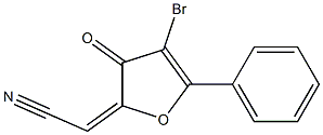 2-Cyanomethylene-4-bromo-5-phenylfuran-3(2H)-one Structure