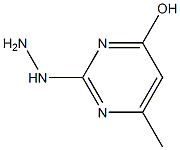 2-Hydrazino-4-hydroxy-6-methylpyrimidine Structure
