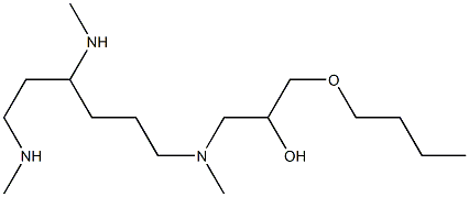 1-Butoxy-3-[N-methyl-N-[4,6-bis(methylamino)hexyl]amino]-2-propanol Structure