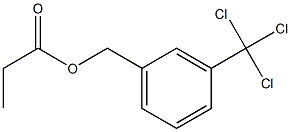 Propanoic acid 3-(trichloromethyl)benzyl ester Structure