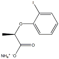 [R,(-)]-2-(o-Iodophenoxy)propionic acid ammonium salt 구조식 이미지